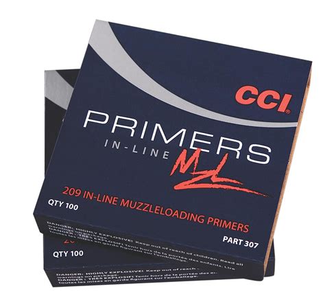 Cci Muzzleloading Primers 209 In Line 100 Count Dances Sporting Goods