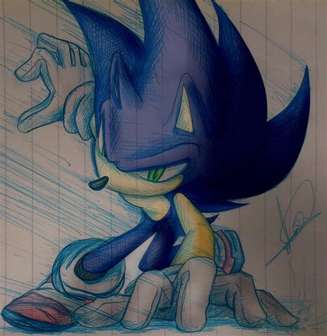 Sonic Dibujo By Alice Werehog On Deviantart