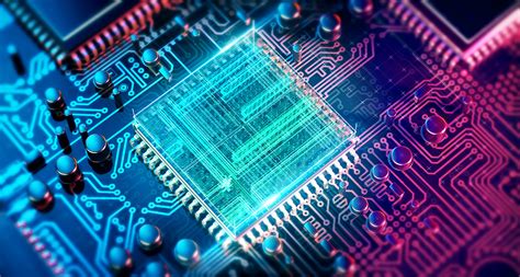 Circuit board. Electronic computer hardware technology. Motherboard ...