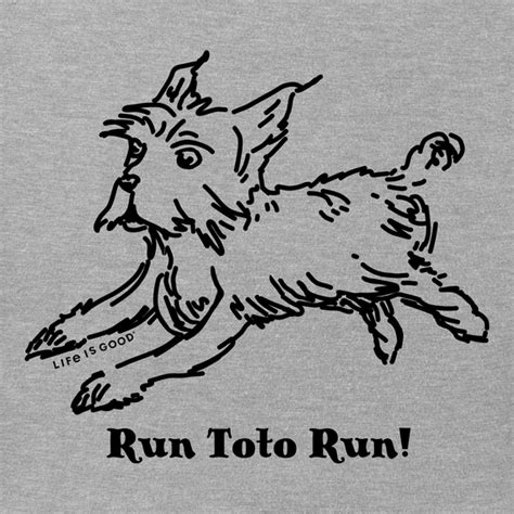 Mens Wizard Of Oz Run Toto Run Short Sleeve Tee Life Is Good