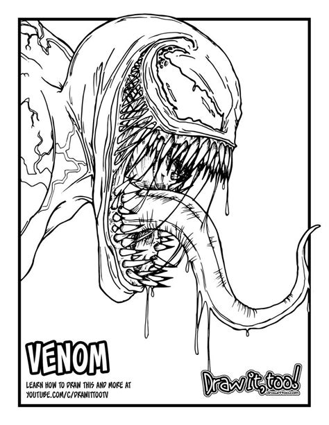 Symbiote Coloring Pages Coloring Pages