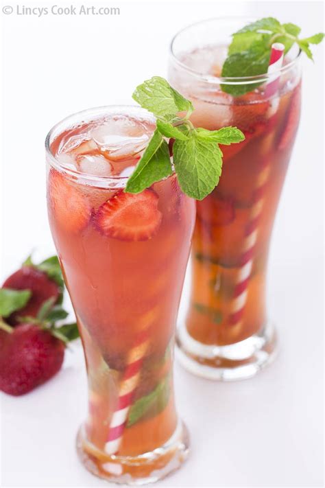 Strawberry Iced Tea ~ Lincys Cook Art