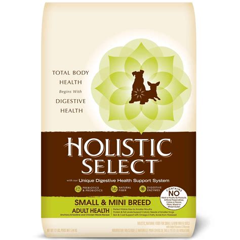 The safety and effectiveness of a raw food diet is still a point of contention among veterinary professionals. Holistic Select Dog Food - Adult Small & Mini Breed | Best ...