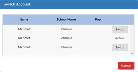 One login across multiple schools and how to switch between schools. - 2 Simple and Purple Mash Help
