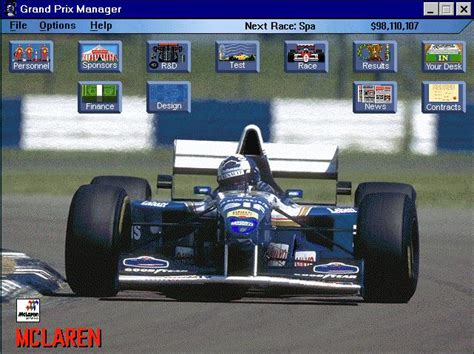 This series is known for its ultimate attention to the smallest motor racing detail. Grand Prix Manager Download (1995 Sports Game)