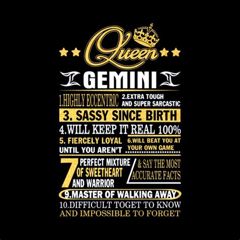 Gemini Queen Top 10 Signs Gemini Phone Case Teepublic