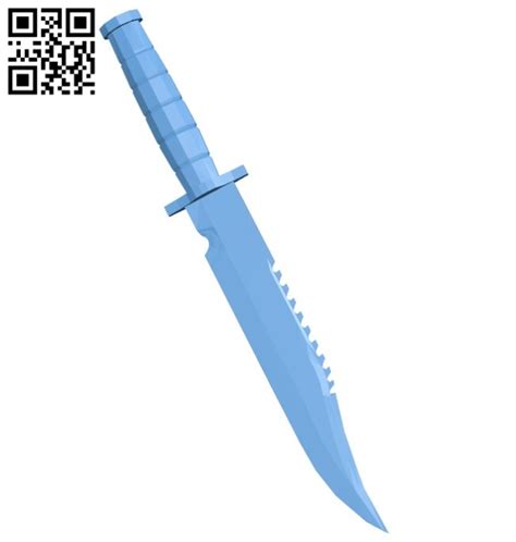 Combat Knife Fallout B005738 Download Free Stl Files 3d Model For 3d