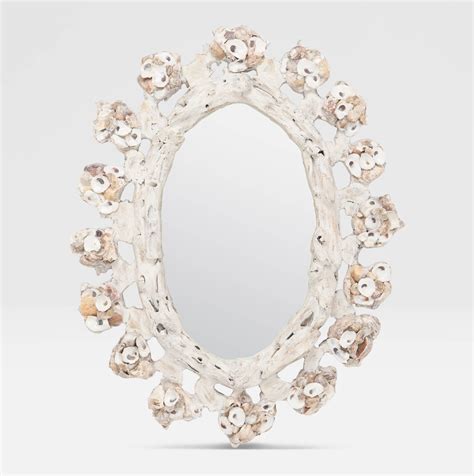 An oval bathroom mirror with an ornate metal frame will cast a timeless silhouette. Top 25 of White Oval Mirrors