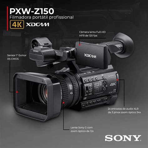 Filmadora Sony Pxw Z150 4k Xdcam Emania Foto E Video