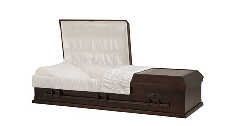 Casket Poplar Open Grain Dark Cercueils Concept