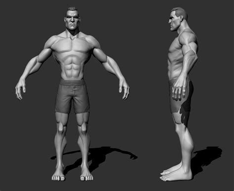 Male Anatomy Side View Male Muscle Anatomy Front Side And Back By Artistsaif Missing