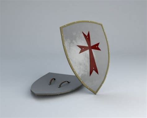 Medieval Templar Shield Free 3d Model Obj Open3dmodel