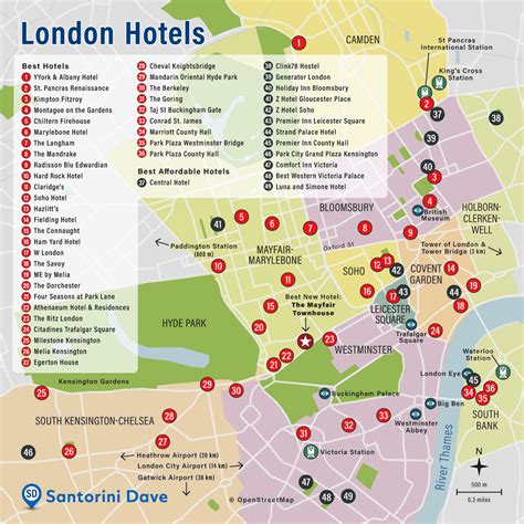 London Hotel Map Best Areas Neighborhoods And Places To Stay