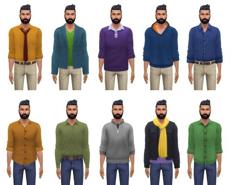 Maxis Match Male Clothes Pack Cepzid Sims