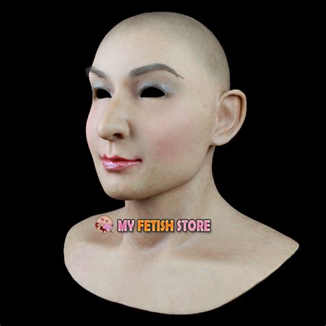 SF N3 Soft Silicone Realist Human Face Crossdress Full Head Female
