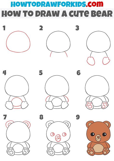 Teddy Bear Drawing Cute Bear Drawings Kawaii Drawings Easy Drawings
