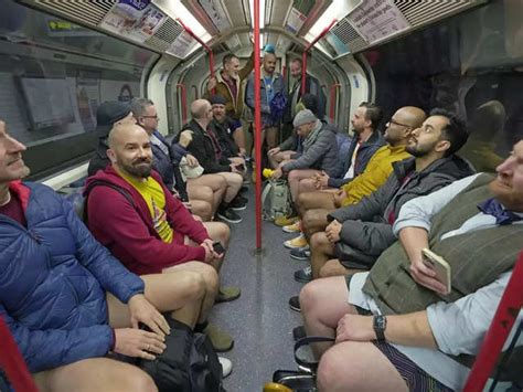 No Trousers Tube Ride Londoners Go On No Trousers Tube Ride After