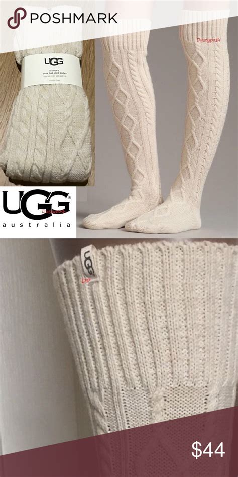 Ugg Cable Knit Over The Knee Socks Thigh High Otk New In Package Still Sealed In The Plastic