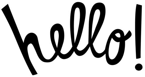 Hello Clipart Calligraphy Hello Calligraphy Transparent Free For