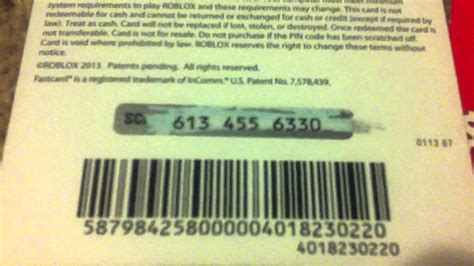 Free Pin Numbers Roblox T Cards Advplm