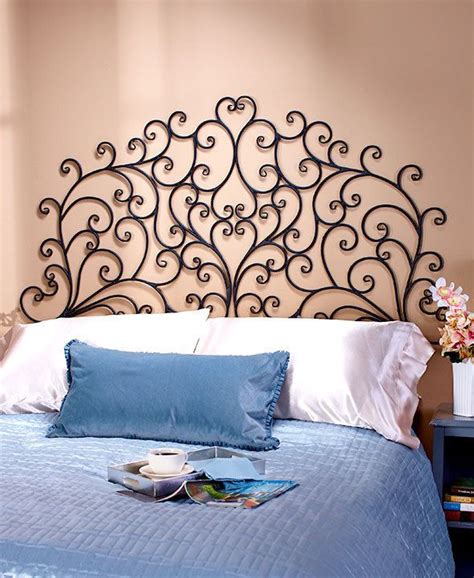 METAL WALL MOUNT SCROLLED MEDALLION HEADBOARD WALL ART DECOR QUEEN Or KING SIZE Unbranded