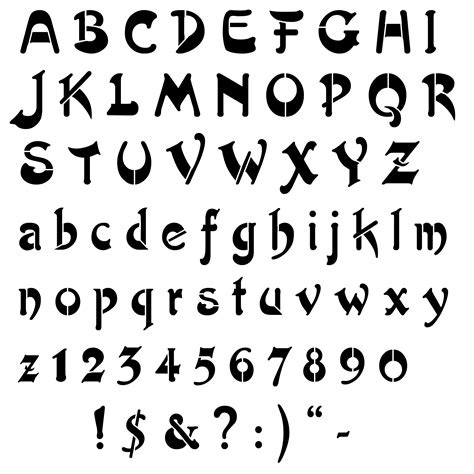 Artistik Stencil Letter Stencils To Print Alphabet Stencils