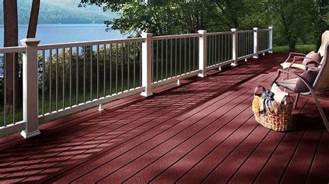 Composite Deck Boards From Decksdirect Red Composite Deck Red Deck