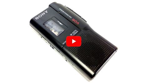 Sony M 527v Handheld Microcassette Voice Recorder Vor Japan Youtube