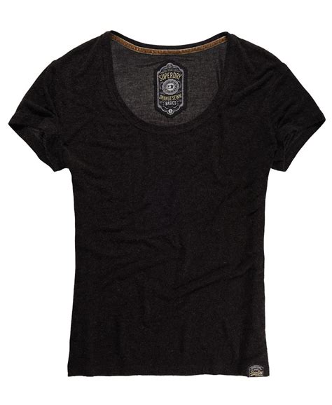 Womens Luxury Slouch T Shirt In Black Superdry Uk
