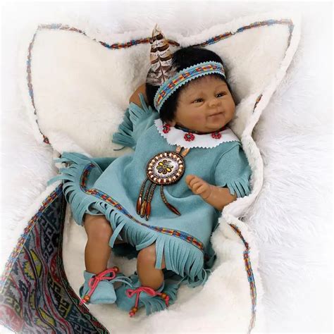 Very Popular Native American Indian Doll Collection Handmade 42cm Preemie Size Soft Vinyl