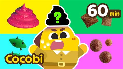 Animal Poop Song💩poo Shapes And Colors Compilation Kids Songs