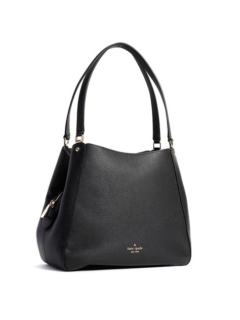 Kate Spade Leila Medium Triple Compartment Shoulder Bag Black Averand