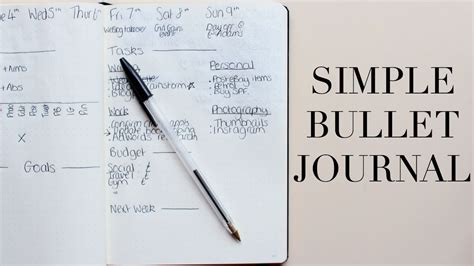 Simple Bullet Journal Setup Daily And Weekly Bullet Journal Pages