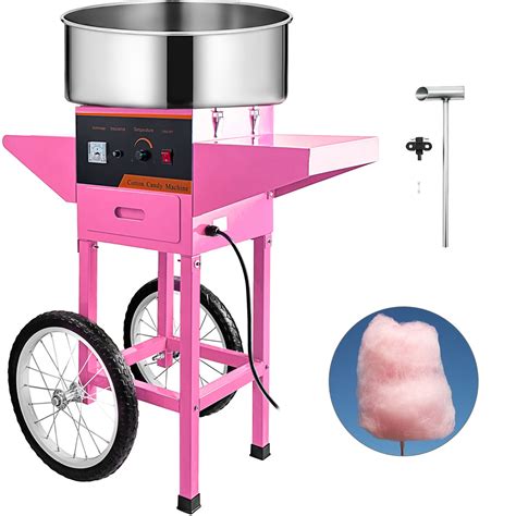 Vevorbrand 197 Commercial Cotton Candy Machine With Cart Stainless