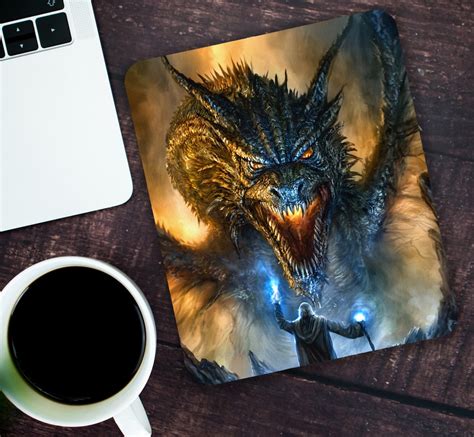 Dragon Mouse Pad 9 X 7 Zoll Laptop Pad Office Home Dekor Pc Etsy
