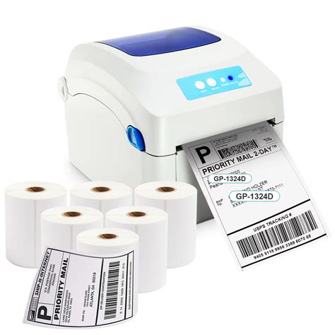 Shipping Label Printer Direct Thermal Barcode Usb Printer 6roll 46 In