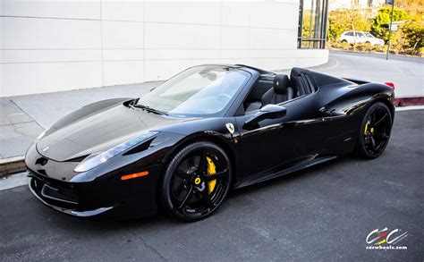 Ferrari 458 Spider With Custom Wheels Cec Los Angelesca Us 240550