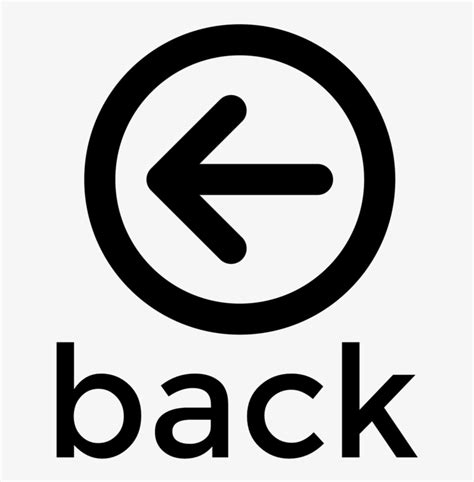 Back Logo Black Back Button Png Free Transparent Png Download Pngkey