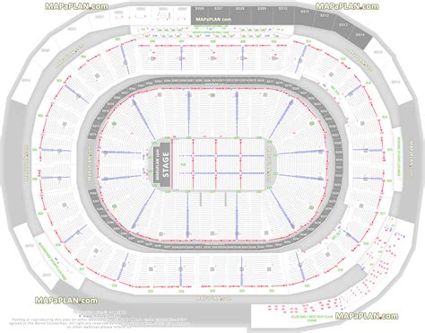 Vancouver Rogers Arena Detailed Seat And Row Numbers End Stage Full