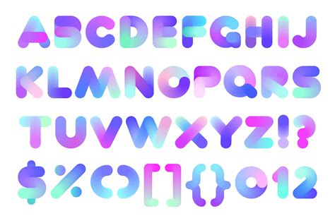 The Alphabet Is Made Up Of Different Colored Shapes And Sizes