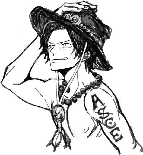 Ace One Piece Zeichnen Portgas D Ace One Piece By Ellizabetheller