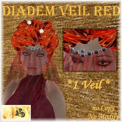 Second Life Marketplace Afd Red Wedding Diadem