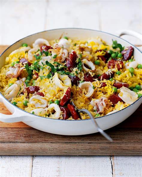 So what is paella and what's. Cheat's squid and chorizo paella recipe | delicious. magazine