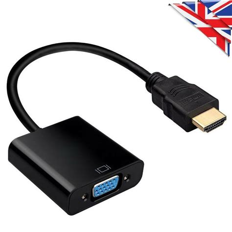 Hdmi to vga adapter video audio with aux 3.5mm connector cable converter 1080p. HDMI INPUT to VGA OUTPUT - HDMI to VGA Converter Adapter ...