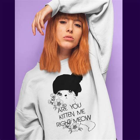 Youve Got To Be Kitten Me Right Meow Funny Cat Sweater Iamgonegirl