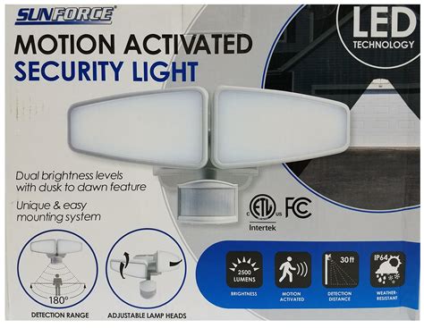 Sunforce Motion Activated Security Light With Led Technology My Quick Buy