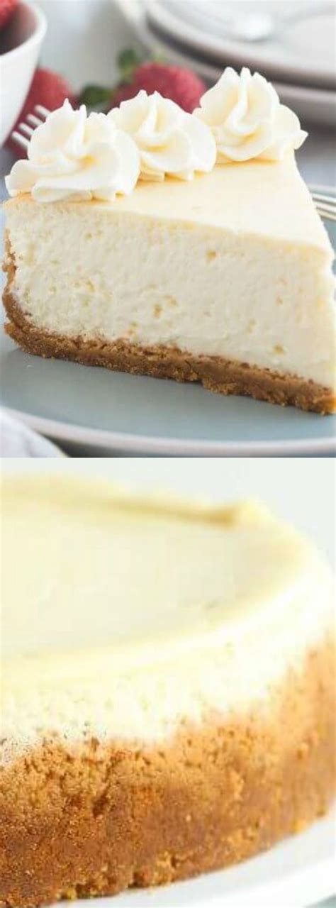 Room temperature ingredients ensure a smooth and creamy texture; plain cheesecake recipe without sour cream