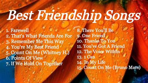 Best Friendship Songs The Top And Greatest Nonstop Songs Youtube