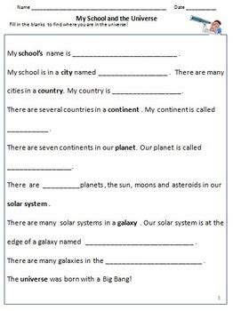 States of matter, ecosystems, plants, fossils, weather, mixtures, earth processes, classification of organisms, change of state of matter, rocks and minerals. Our Universe , Galaxies, Solar System & Planets ...