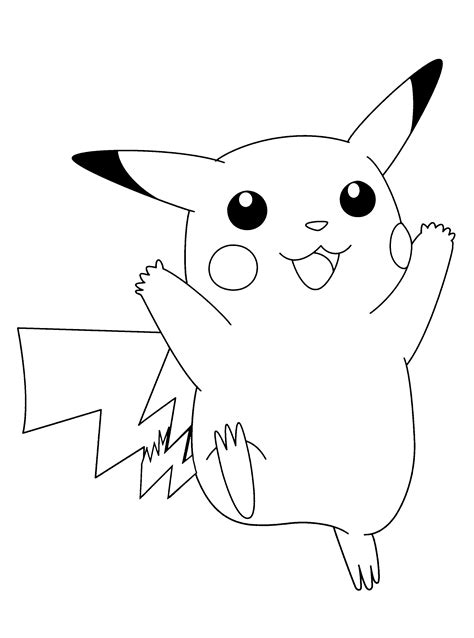 Pichu Ausmalbild Pikachu Ausmalbilder Von Pokémon Malvorlagen